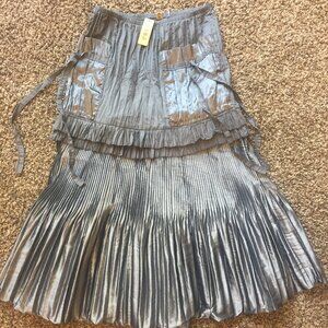 Silver SAGA brand skirt, Like New with Tags, Size 0